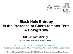 Black Hole Entropy in the Presence of Chern-Simons