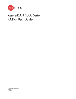 AssuredSAN 3000 Series RAIDar User Guide