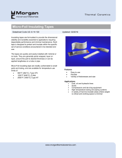 Micro-Foil Insulating Tapes