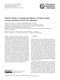 Effective density of Aquadag and fullerene soot black carbon