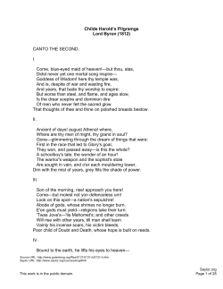 Canto the Second