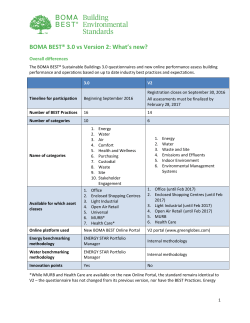 BOMA BEST® 3.0 vs Version 2: What`s new?