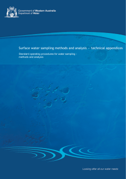 Surface water sampling methods and analysis