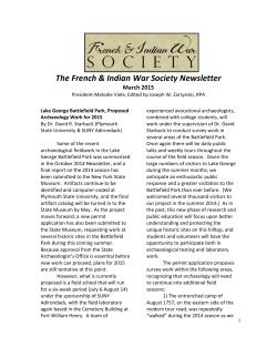 IWSMarch2015 - French And Indian War Society