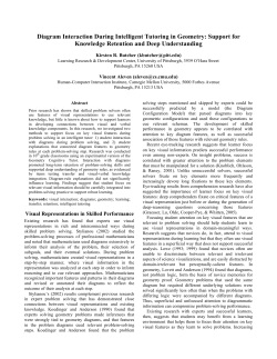 Diagram Interaction During Intelligent Tutoring in Geometry: Support