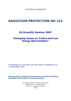 Emerging issues on tritium and low energy beta emitters