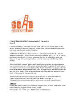 COMPETITION FORMAT &ndash; GoldenGateDrift Pro Am 2014 General