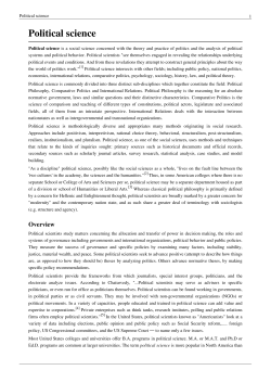 Political science - sweethaven02.com