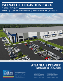 View Brochure - Port Logistics Realty