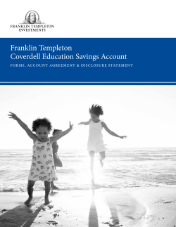 Franklin Templeton Coverdell Education Savings Account Forms