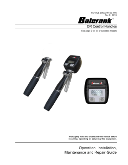 SB 3095 Rev E, DR Control Handle