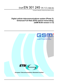 EN 301 245 - V04.01.00 - Digital cellular telecommunications