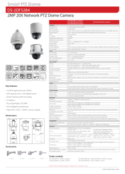 DS-2DF5284 2MP 20X Network PTZ Dome Camera Smart