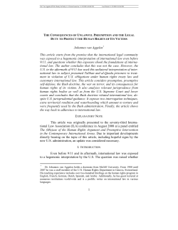 The Consequences of Unlawful Preemption ( Van Aggelen )