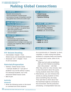 Making Global Connections: Great Activities
