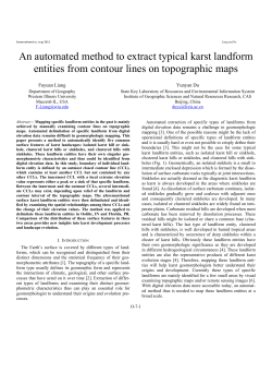 An automated method to extract typical karst landform entities from