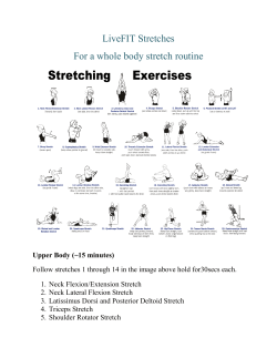 LiveFIT Stretches For a whole body stretch routine