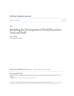 Modeling the Development of World Records in Track and Field