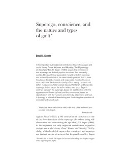 Superego, conscience, and the nature and types of