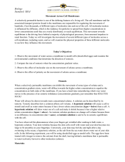 Biology Standard: SB1d