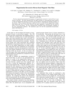 Magnetization Reversal in Micron