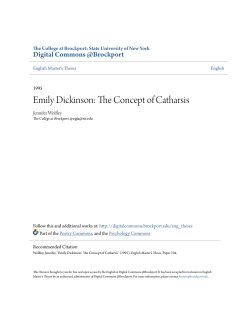 Emily Dickinson: The Concept of Catharsis