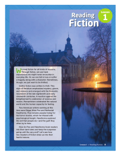 1 Reading Fiction
