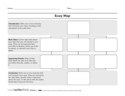 Essay Map - ReadWriteThink