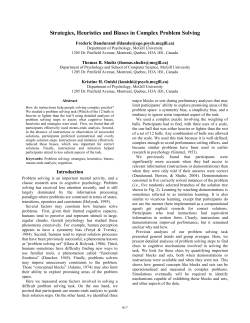 Pre Test Excerpt - Department of Psychology