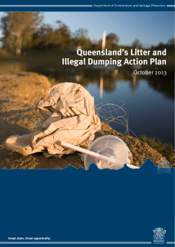 Queensland`s Litter and Illegal Dumping Action Plan