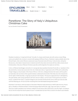 Panettone: The Story of Italy`s Ubiquitous Christmas Cake
