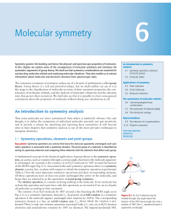 Molecular symmetry
