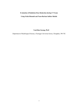 1 Evaluation of Radiation Dose Reduction during