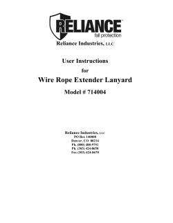 714004 Wire Rope Extender Lanyard