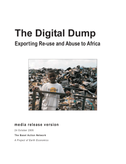 The Digital Dump - Basel Action Network