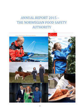 Annual report The Norwegian Food Safety Authority 2015