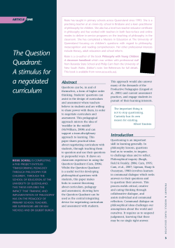 The Question Quadrant