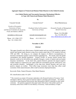 Aggregate Impacts of Natural and Human
