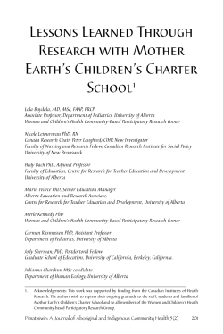 Lessons Learned Through Research with Mother