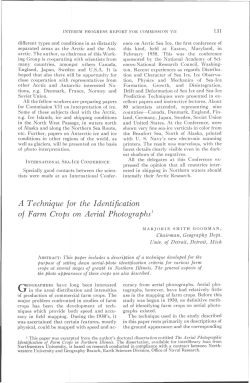 A Technique for the Identification of Farm Crops on Aerial
