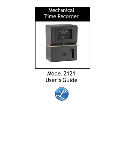 Model 2121 User`s Guide