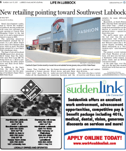 New retailing pointing toward Southwest Lubbock