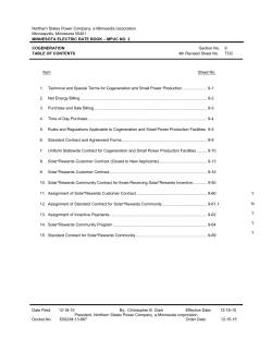 Electric Rate Book, Section 9