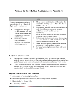 Gr 4 Multiplication algorithm