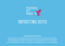 INSPIRATIONAL QUOTES - Postcards for Peace
