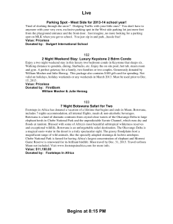 Silent And Live Auction Catalog