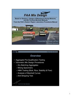 FAA Mix Design