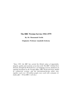 History of BBC Persian Service