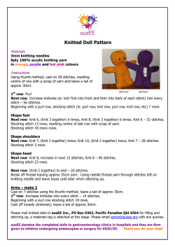 Knitted Doll Pattern