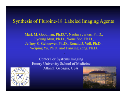 Synthesis of Fluorine-18 Labeled Imaging Agents